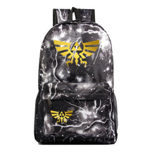 Golden Printed Youth Student Backpack Men And Women's Leisure Backpack
