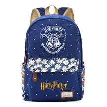 School Of Witchcraft And Wizardry Youth Student Backpack, Floral Canvas, Female Backpack