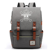 Anime One Piece King Luffy Printed Youth Student School Bag Men's And Women's Casual Belt Buckle Classic Backpack