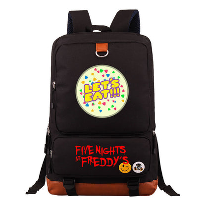 Toy Bear Game Printed Youth Student School Bag Large Capacity Travel Bag Men's And Women's Backpack