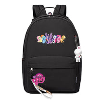 Cartoon Pony Unicorn Printed Youth Student School Bag Men's And Women's Leisure Bag Women's Backpack