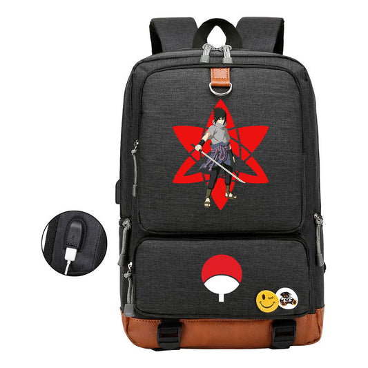 Printed Usb Youth Student Backpack For Leisure Travel Backpack