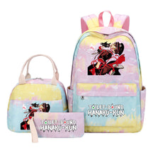 Teenage Student Girl Backpack Lunch Bag Three Piece Set Backpack Set