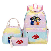 Naruto Girls School Bag Lunch Bag Three Piece Set Backpack Set