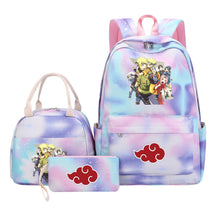 Naruto Girls School Bag Lunch Bag Three Piece Set Backpack Set