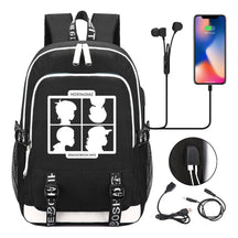 Strange Story Printed Usb Youth Student Backpack For Leisure Travel Backpack