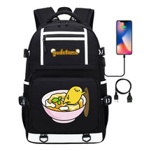 Cartoon Cartoon Lazy Egg Usb Student Backpack Backpack Leisure Travel Bag