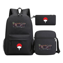 Naruto Starry Sky Youth School Bag Three Piece Set For Boys And Girls Backpack Set