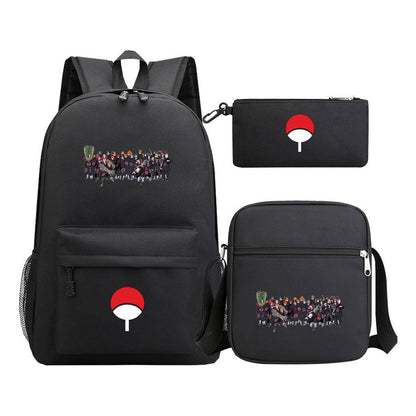 Naruto Starry Sky Youth School Bag Three Piece Set For Boys And Girls Backpack Set