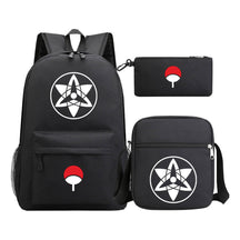 Anime Naruto Starry Sky Youth School Bag Three Piece Set For Men And Women Backpack Set