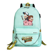 Cartoon Strange Town Youth Student School Bag Men's And Women's Leisure Travel Backpack