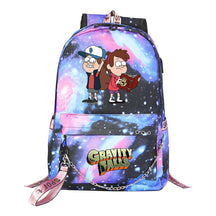 Cartoon Strange Town Youth Student School Bag Men's And Women's Leisure Travel Backpack