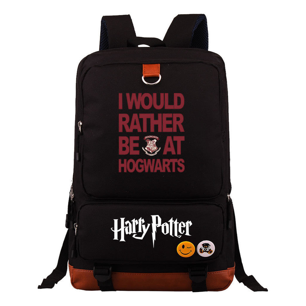 School Of Witchcraft And Wizardry Youth Student Backpack, Large Capacity Travel Bag, Men's And Women's Backpack