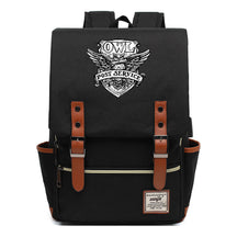 School Of Witchcraft And Wizardry Youth Student Backpack Usb Men's And Women's Leisure Belt Buckle Backpack