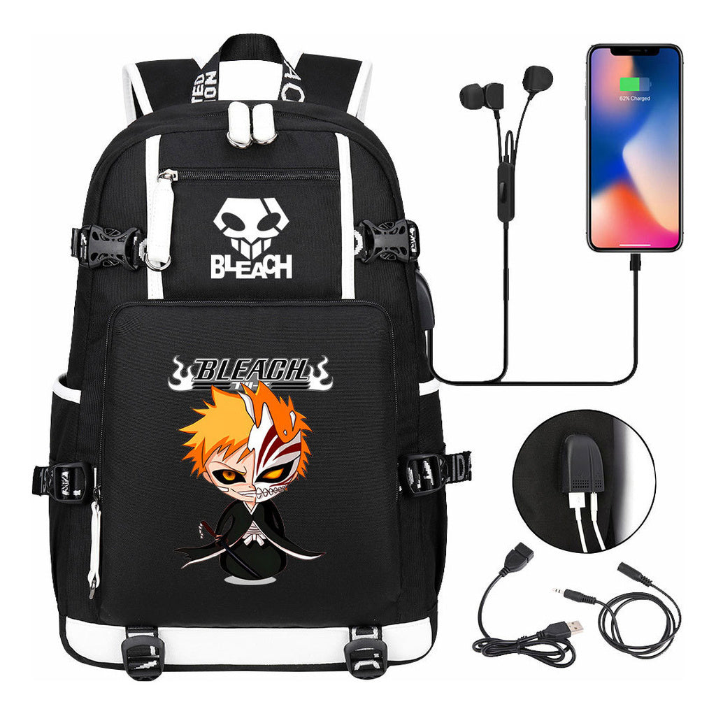 Printed Usb Youth Student Backpack For Men And Women's Leisure Travel Backpack
