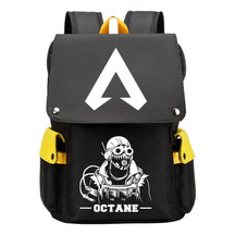 Apex Hero Print Usb Charging Cap Head Style Student School Bag Casual Backpack