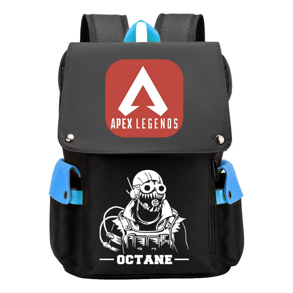 Apex Hero Print Usb Charging Head Youth School Bag Casual Backpack