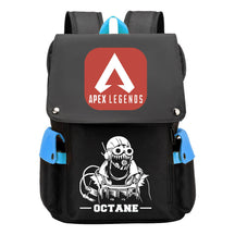 Apex Hero Print Usb Charging Head Youth School Bag Casual Backpack