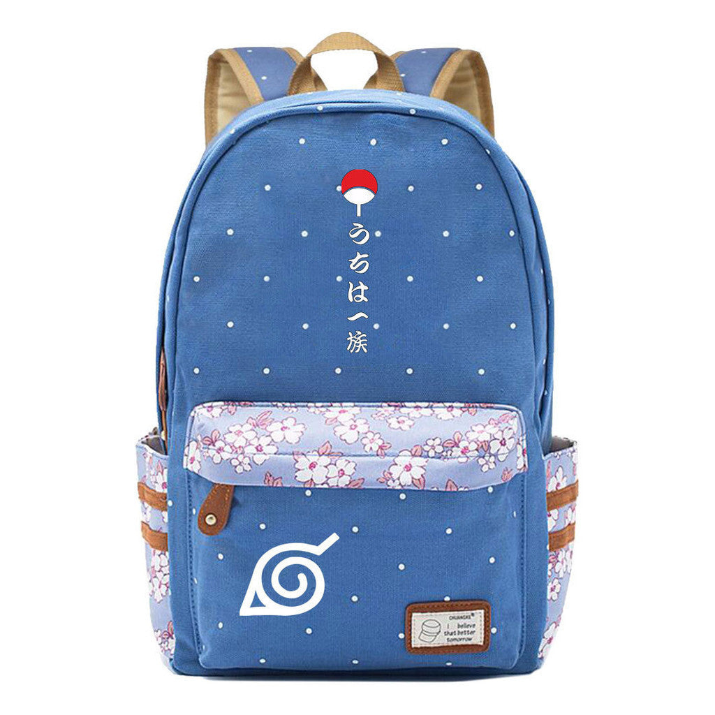 Naruto Youth Student School Bag Fashion Casual Backpack