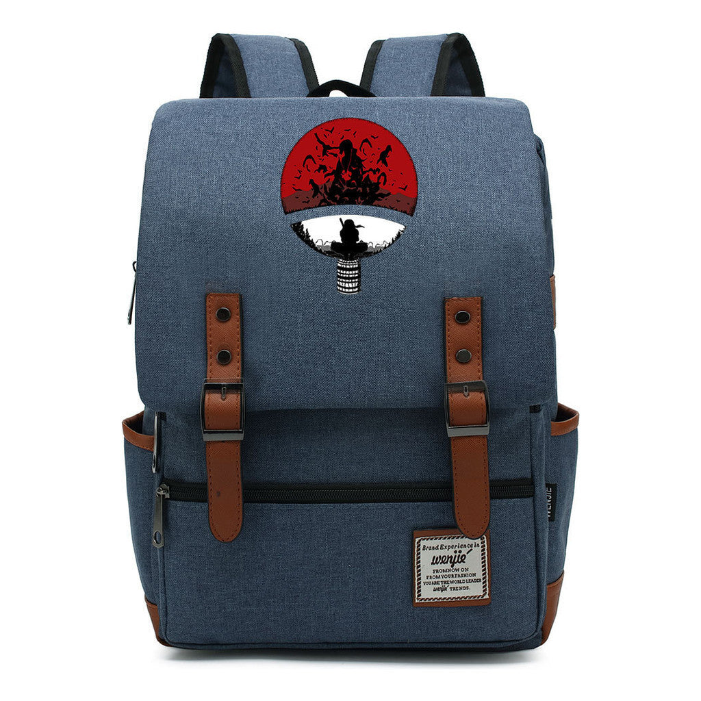 Naruto Printed Schoolbag Leisure Belt Buckle Classic Backpack Young Students