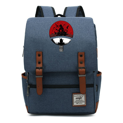 Naruto Printed Schoolbag Leisure Belt Buckle Classic Backpack Young Students