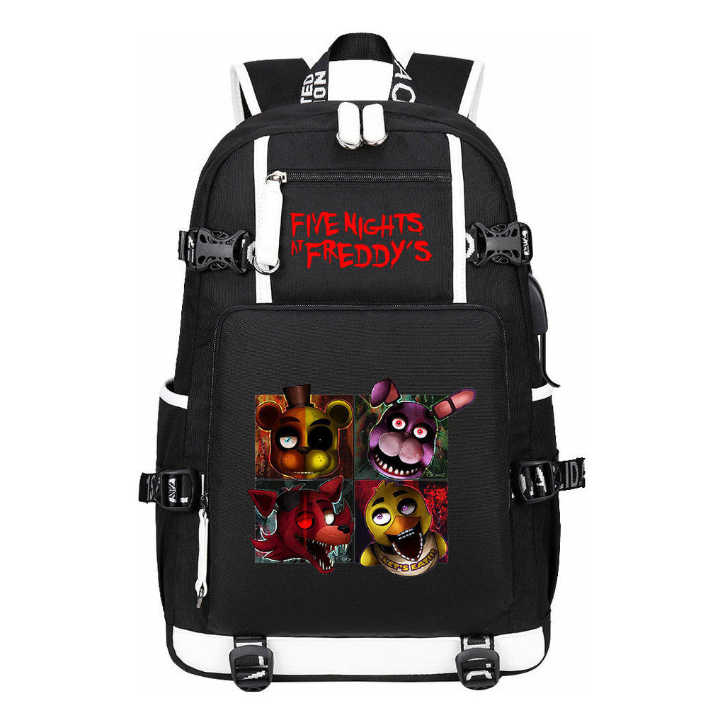 Toy Bear Game Peripheral Usb Youth Student School Bag Leisure Large Capacity Travel Backpack