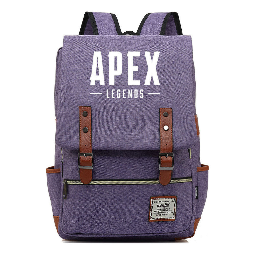 Game Apex Hero Print Youth Student School Bag Men's And Women's Casual Belt Buckle Classic Backpack