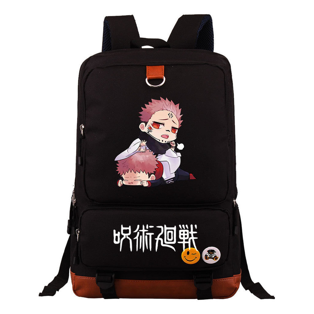Cartoon And Manga Teenage Student Backpack, Men's And Women's Backpack, Travel Bag