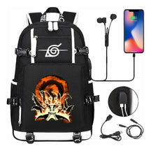 Naruto Usb Large Capacity Youth Student Backpack For Men And Women's Leisure Travel Backpack