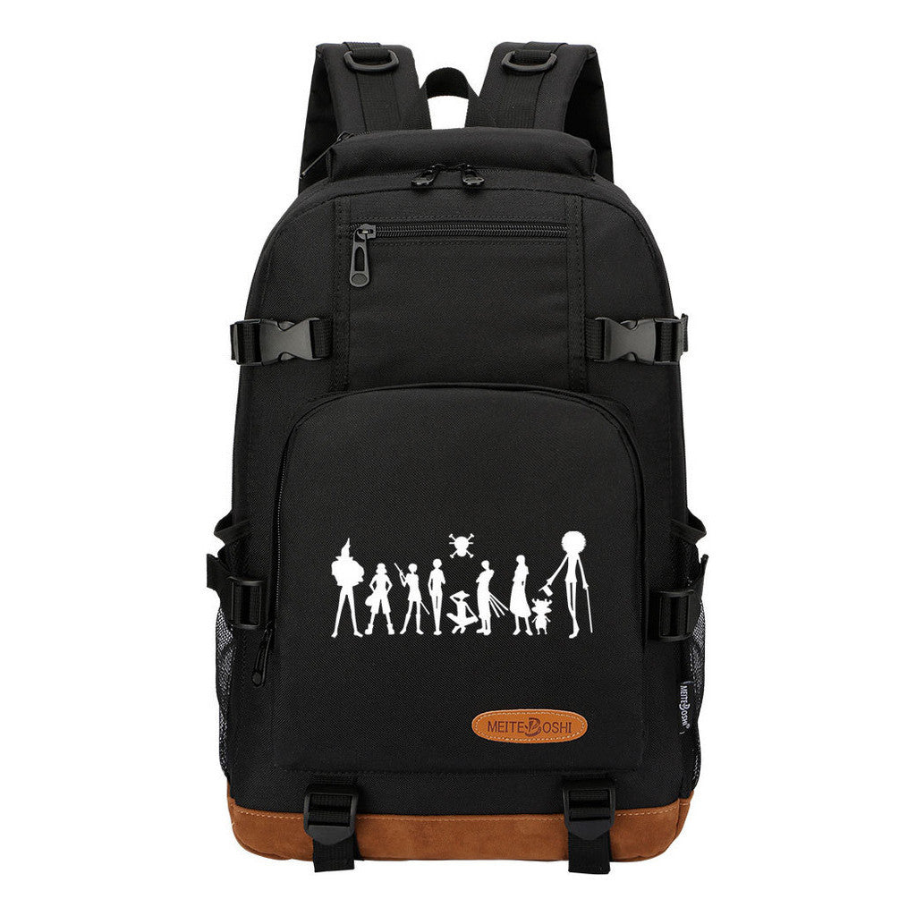 Pop Anime Pirate Wang Lufei, Teenage Student Backpack, Men's And Women's Backpack
