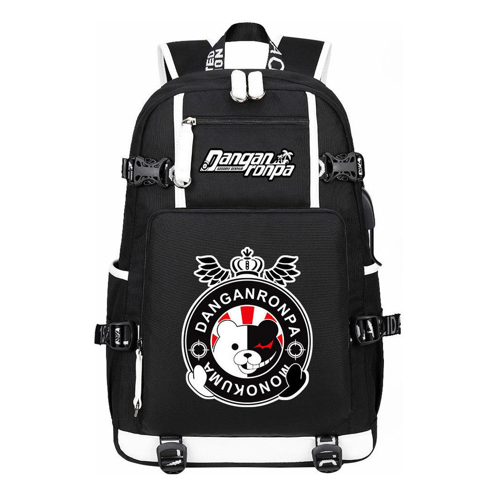 Bullet Theory Breaks Usb Large Capacity Youth Student Backpack Men's And Women's Leisure Travel Backpack