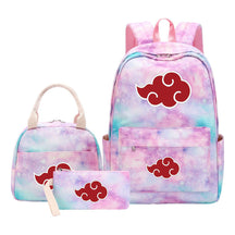 Naruto Student Girl Backpack Lunch Bag Three Piece Set Backpack Set