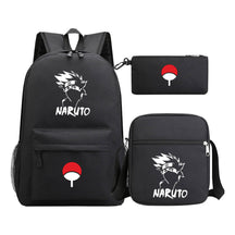 Anime Naruto Starry Sky Youth School Bag Three Piece Set For Men And Women Backpack Set
