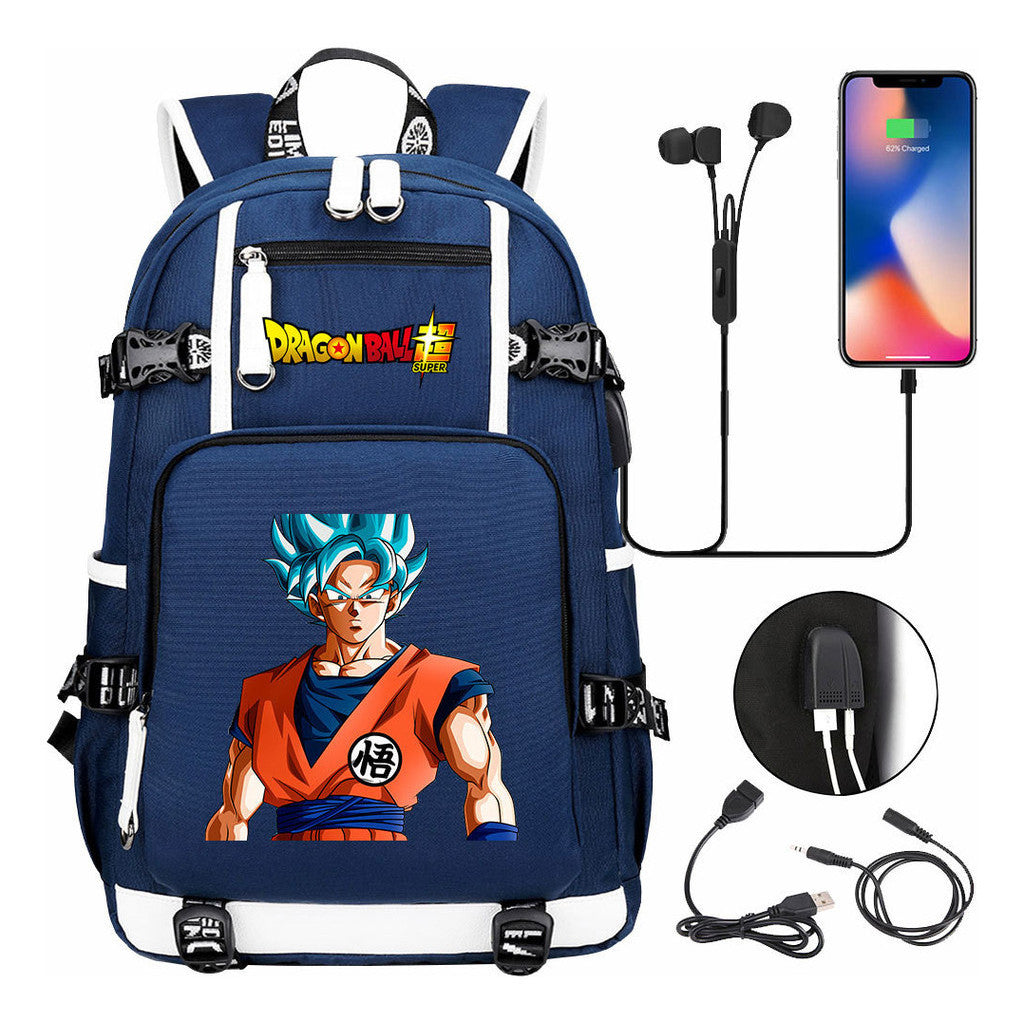 Fashionable Sun Wukong Usb Large Capacity Student Backpack For Leisure Travel Backpack