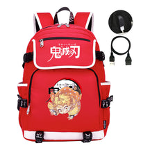 Anime Cartoon Usb Youth Student Backpack For Men And Women Leisure Backpack