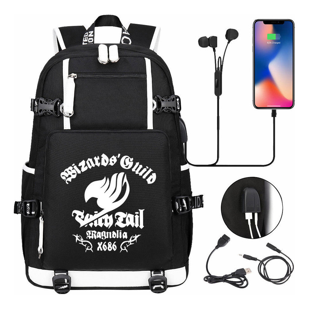 Usb Large Capacity Youth Student Backpack For Leisure Travel Backpack