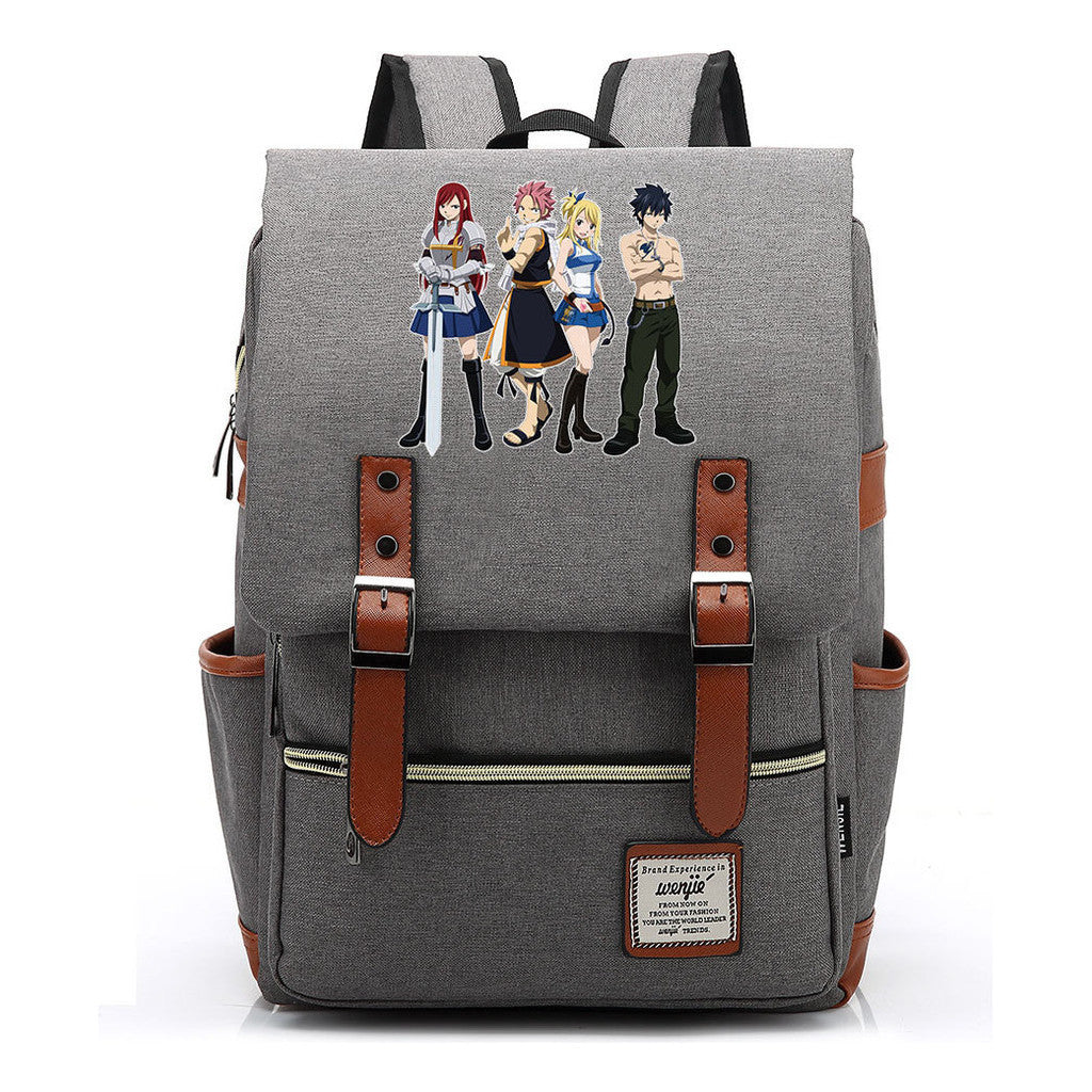 Printed Schoolbags Young Students And Classic Backpacks With Belt Buckles Men And Women.