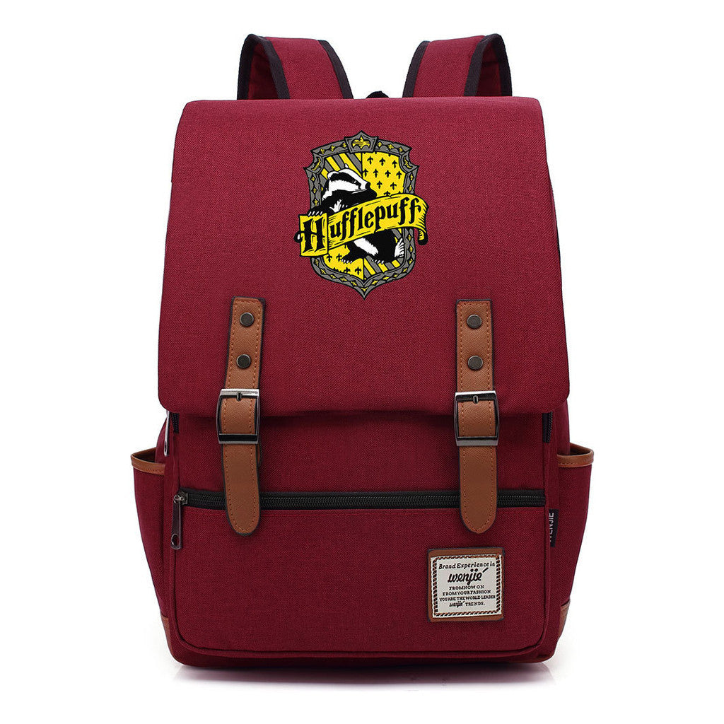 School Of Witchcraft And Wizardry Printed Teenage Student Backpack For Men And Women With Casual Belt Buckle Classic Backpack  43*29*13.5cm