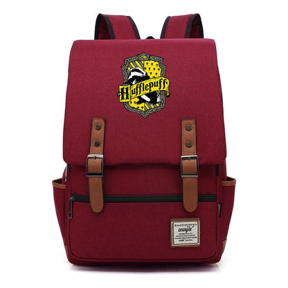 School Of Witchcraft And Wizardry Printed Teenage Student Backpack For Men And Women With Casual Belt Buckle Classic Backpack  43*29*13.5cm