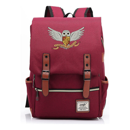 School Of Witchcraft And Wizardry Printed Student Backpack For Men And Women, Casual Belt Buckle, Classic Backpack 43*29*13.5cm