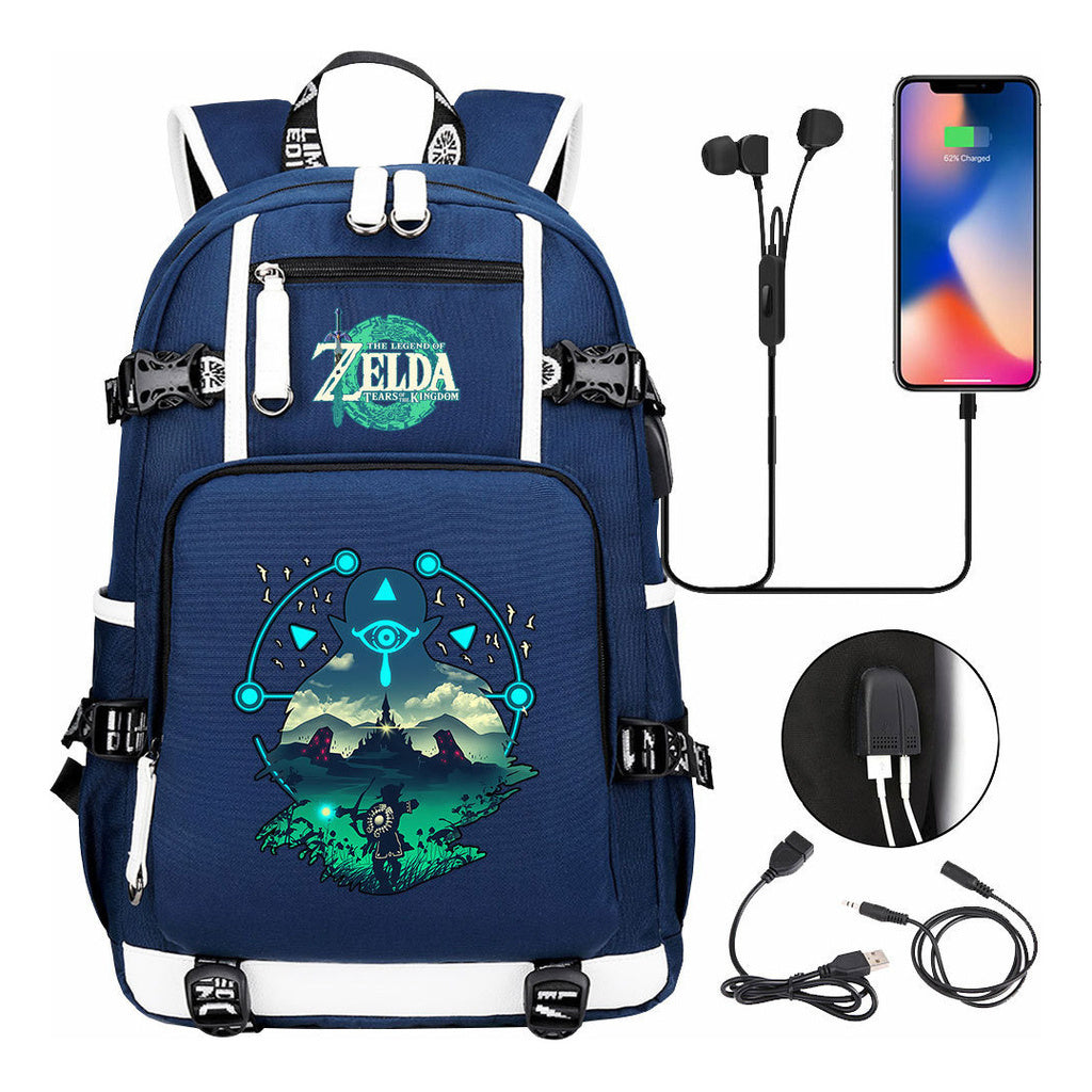 Printed Youth Student School Bag Large Capacity Leisure Travel Backpack