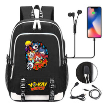Anime Monster Watch Student School Bag Usb Men's And Women's Leisure Backpack