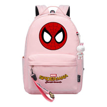 Superhero printed student backpack for boys and girls, casual travel bag with backpacks
