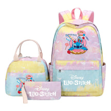 Interstellar Baby Stitch Youth Student Girls School Bag Lunch Bag Three Piece Set Backpack Set