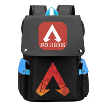 Apex Hero Print Usb Charging Cap Headpiece Student Backpack Leisure Backpack