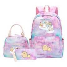Corner Biology Student School Bag Lunch Bag Three Piece Set Backpack Set