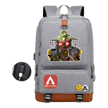 Apex Hero Print Usb Youth School Bag Leisure Travel Backpack