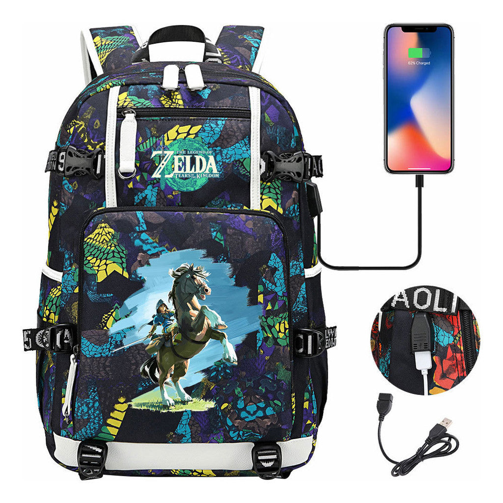 Printed Teenage Student Backpack For Men And Women's Travel Backpacks