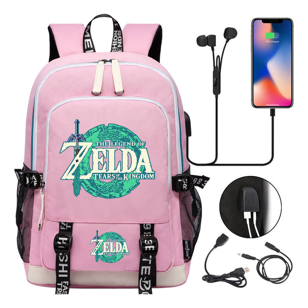 Usb Student Backpack For Men And Women's Leisure Sports Backpack