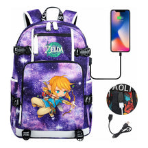 Printed Teenage Student Backpack For Men And Women With Backpacks